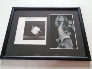 Led Zeppelin Robert Plant Autograph /signed Cd Cover 1985 With Good Provenance