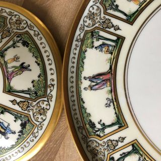 Lovely Raynaud Limoges Directoire Style Promenade au Palais Royal Centerpiece 9
