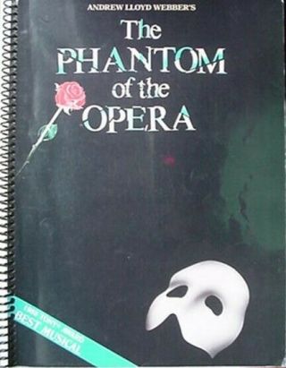 Phantom Of The Opera Music Book W/ Performance Photos,  1987 (sarah Brightman,