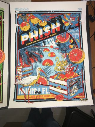 Phish Print Tyler Stout Miami Nye 2009 Blue Edition 123/600