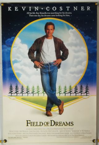 Field Of Dreams Ds Rolled Orig 1sh Movie Poster Kevin Costner Baseball (1989)