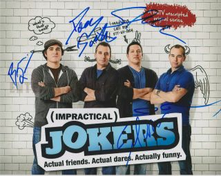 The Impractical Jokers Comedy Tru Tv Show Signed 8x10 Photo B All 4