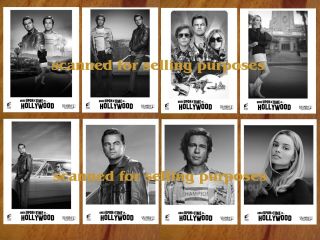 ONCE UPON A TIME IN HOLLYWOOD rare PRESS PHOTO SET of 45 B&W Stills TARANTINO 2