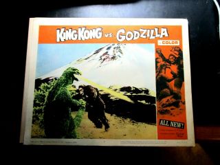 King Kong Verses Godzilla Lobby Card,  1963.  Toho,  2