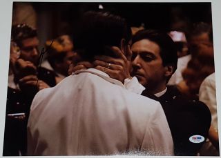 Al Pacino Signed 11x14 Godfather Movie Fredo Getting Kiss Of Death Photo Psa/dna