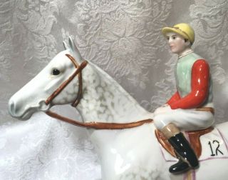 Vintage Beswick Horse and Jockey - 1862 - Dapple Grey 3