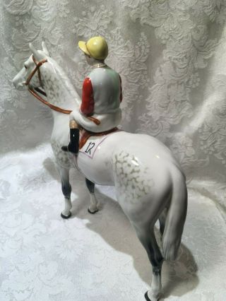 Vintage Beswick Horse and Jockey - 1862 - Dapple Grey 6