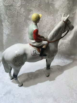Vintage Beswick Horse and Jockey - 1862 - Dapple Grey 7