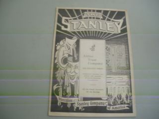 Stanley Theater Program Philadelphia 1928