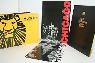 Souvenir Brochure Broadway Musical Program Phatom Of The Opera Lion King Chicago