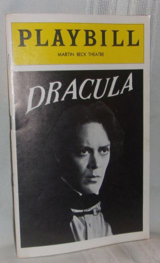 Theater Playbill Dracula Martin Beck Theatre May 1979 Raul Julia Stars