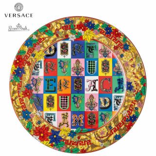 Versace Rosenthal Holiday Alphabet Christmas Plate 30 Cm 2019 Limited Edition