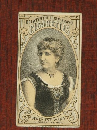 1880 N342 Between The Acts " Actors & Actresses " - Genevieve Ward
