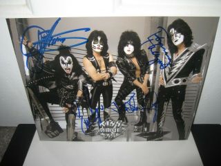 Kiss Signed Photo Alive Gene Simmons Paul Stanley Eric Singer Autograph Proof