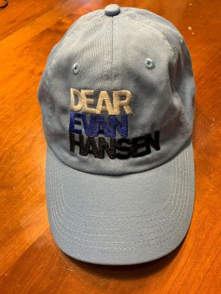 Dear Evan Hansen Opening Night Baseball Cap Hat Broadway National Tour Boston