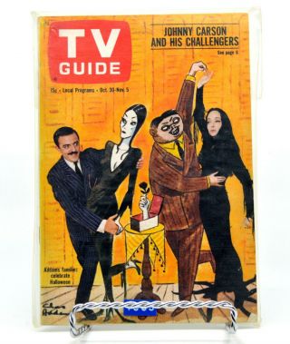 Oct.  30 - 1965 Tv Guide (the Addams Family/john Astin/carolyn Jones/edgar Buchanan