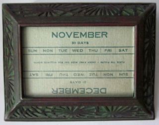 1910 Tiffany Studios York Bronze & Favrile Pine Needle Perpetual Calendar