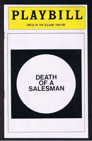 George C.  Scott Death Of A Salesman Playbill Circle In The Square Theater 1975