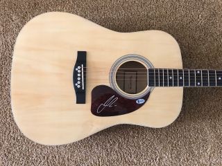 Jon Pardi Signed Acoustic Guitar Authentic Autograph Bas Beckett B62850