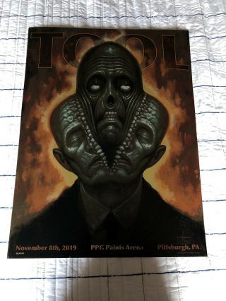 Tool Poster Pittsburgh Foil 2019 Tour Limited Edition Chet Zar
