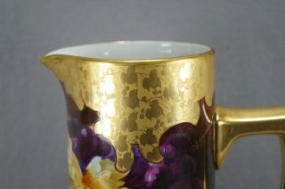 Pickard Hand Painted Purple Grapes & Gold Encrusted 14 Inch Tankard C.  1905 - 1910 6