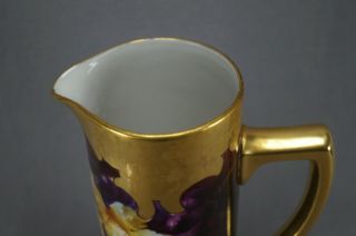 Pickard Hand Painted Purple Grapes & Gold Encrusted 14 Inch Tankard C.  1905 - 1910 9