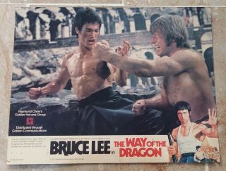 The Way Of The Dragon Orig 72 Hong Kong Lc 2 Bruce Lee,  Chuck Norris,  Miao