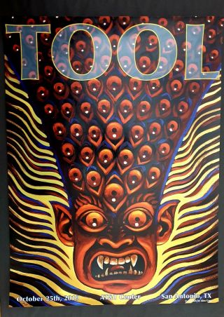 Tool Alex Grey Tour Poster - San Antonio Concert 10/25/2019 - Alex Grey - Foil