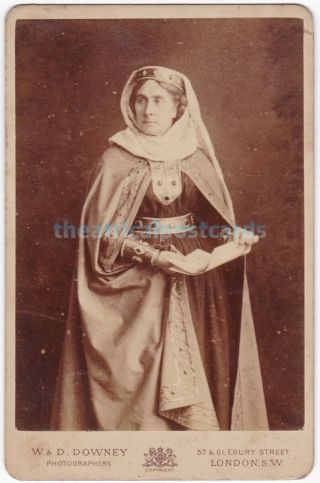 Italian Actress,  Tragedienne Adelaide Ristori As Lady Macbeth.  Cabinet Photo