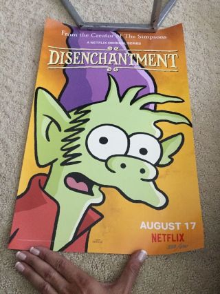 Sdcc 2018 Disenchantment Poster - Matt Groening 323/400 The Simpsons Netflix