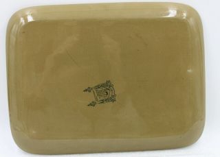Buffalo Pottery Emerald Deldare Ware 1911 Syntax Rural Sports Rectangular Tray 5