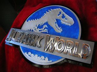 JURASSIC Park and T Rex 3D ART sign Fossil Dinosaur movie dvd special 3