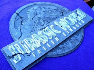 JURASSIC Park and T Rex 3D ART sign Fossil Dinosaur movie dvd special 5