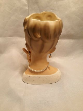 Rubens 490 Lady Head Vase 6 1/2 