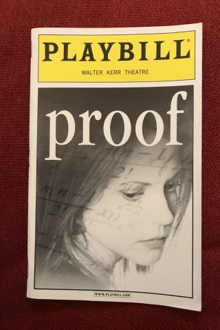 Proof Playbill Broadway December 2000 Mary - Louise Parker