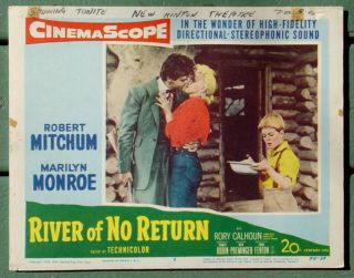 River Of (1954) Marilyn Monroe Robt Mitchum Movie Lobby Card