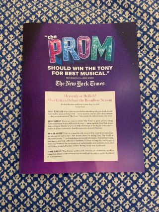 The Prom Musical Tony Book