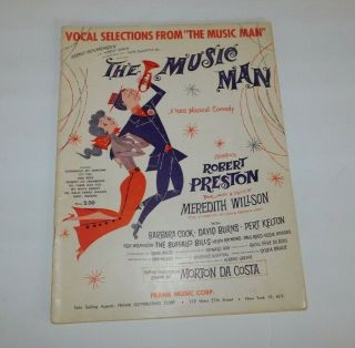 The Music Man Musical Comedy Starring Robert Preston 1950 