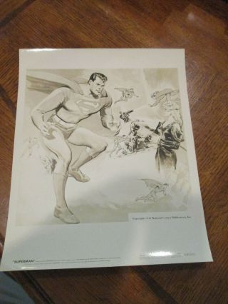 Rare 1948 Superman Columbia Serial 8 X 10 Promo Drawing 1