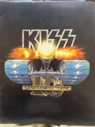 Kiss - 10th Anniversary Tour Book - Extremely Rare Creatures Of The Night