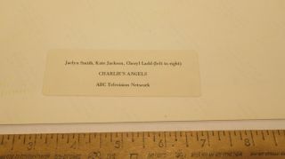CHARLIE ' S ANGELS - ABC Tv PROMO PHOTO - Jaclyn Smith,  Kate Jackson,  Cheryl Ladd 3