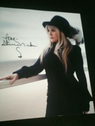 Fleetwood Mac Stevie Nicks signed autographed framed 8x10 photo,  2 VIP pass 2