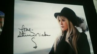 Fleetwood Mac Stevie Nicks signed autographed framed 8x10 photo,  2 VIP pass 3