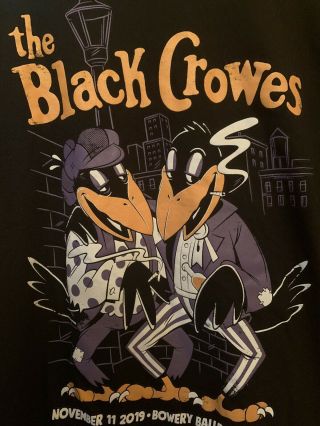 Black Crowes Reunion T - Shirt Collector Concert Tour RARE 2019 NY SET LIST & Pick 6