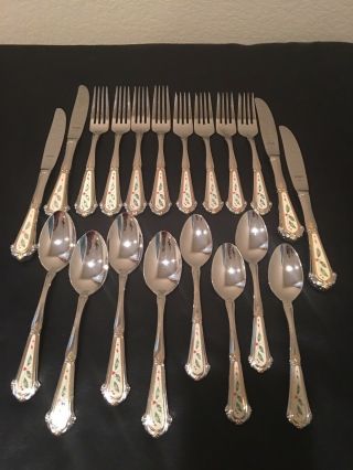 Lenox Holiday Pattern Flatware 20 Pc Set Service For 4