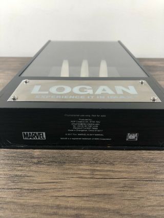 Marvel X - Men Wolverine Logan Claws Movie Promo Piece 2017 “Not For Sale” IMAX 2