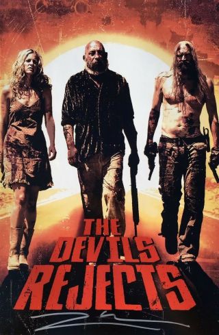 Rob Zombie The Devil’s Rejects 12x18 Movie Poster Photo Signed W/exact Proof