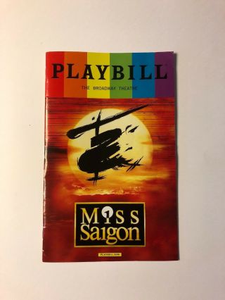 Miss Saigon Pride Playbill Revival Broadway Cast