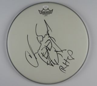 Chad Smith Red Hot Chili Peppers Jsa Autograph Signed Drum Head 14 "