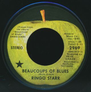 Beatles Rare 1971 Ringo Starr " Beaucoups Of Blues 
